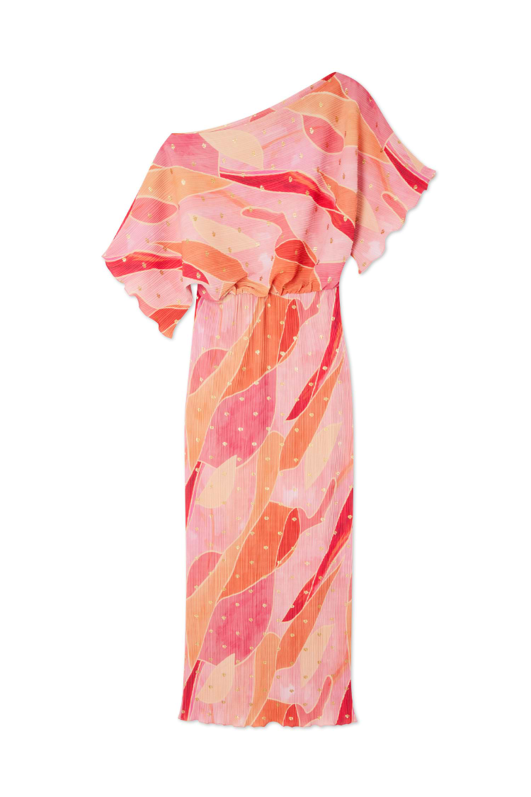 Pink Abstract Tilly Dress