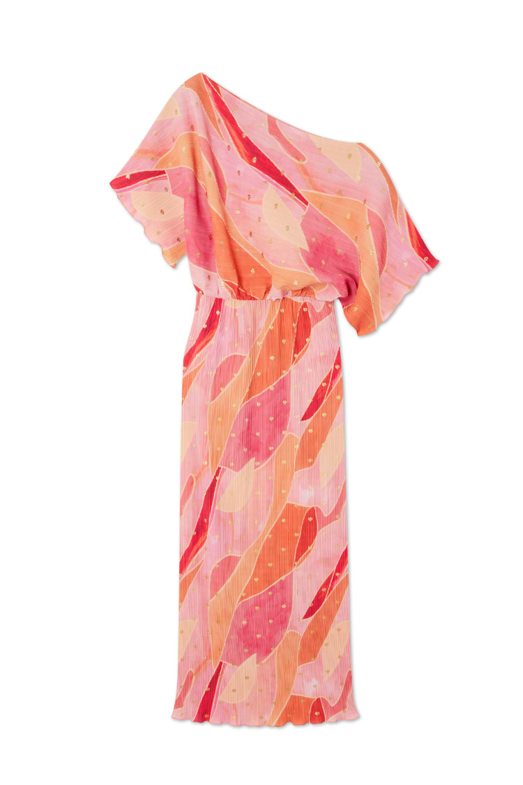 Pink Abstract Tilly Dress