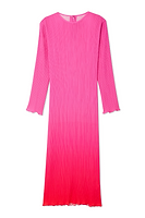 Thumbnail for Red and Pink Ombre Plisse Dress