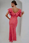Pink Animal Jacquard Tilda Dress