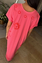 Pink and Red Azura T-Shirt Dress