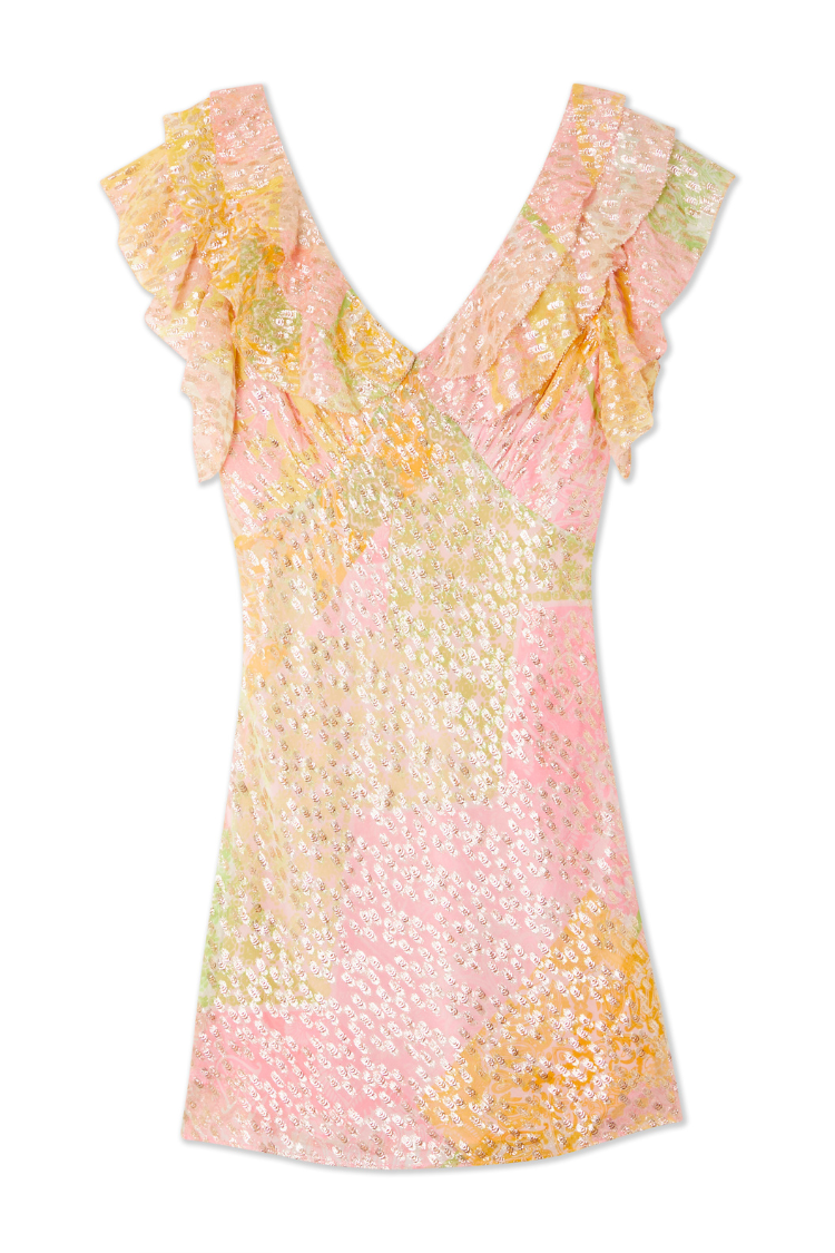 Pink Boho Mini Tilda Dress