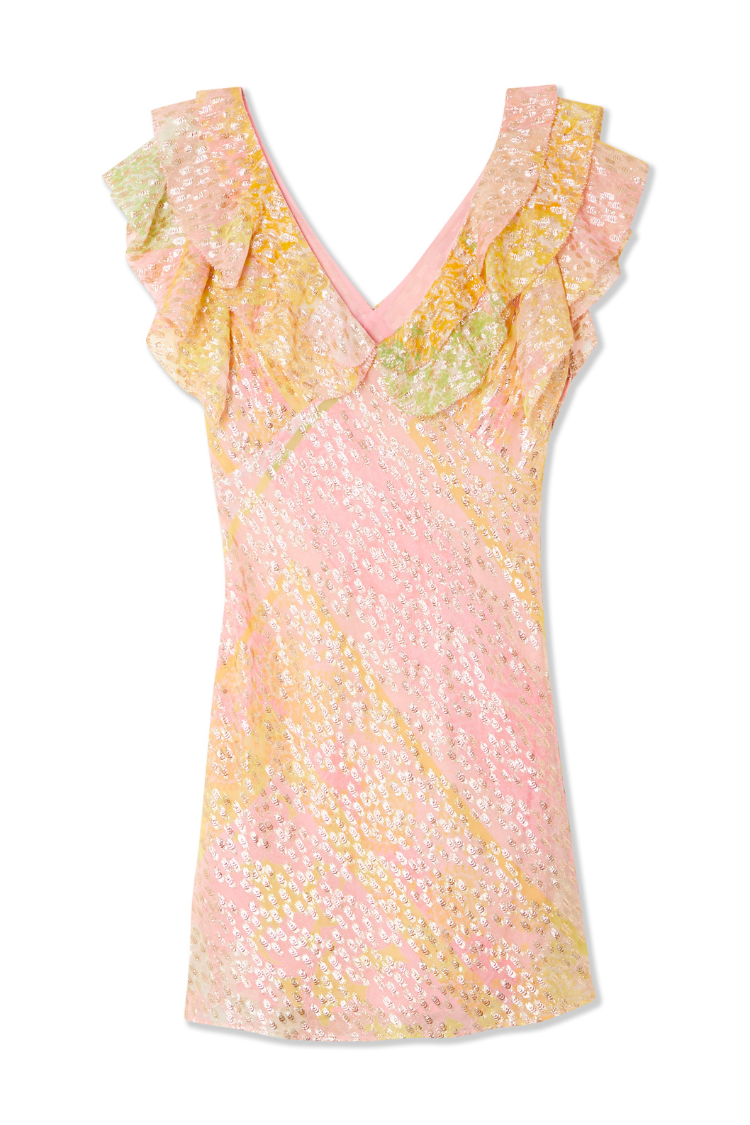 Pink Boho Mini Tilda Dress