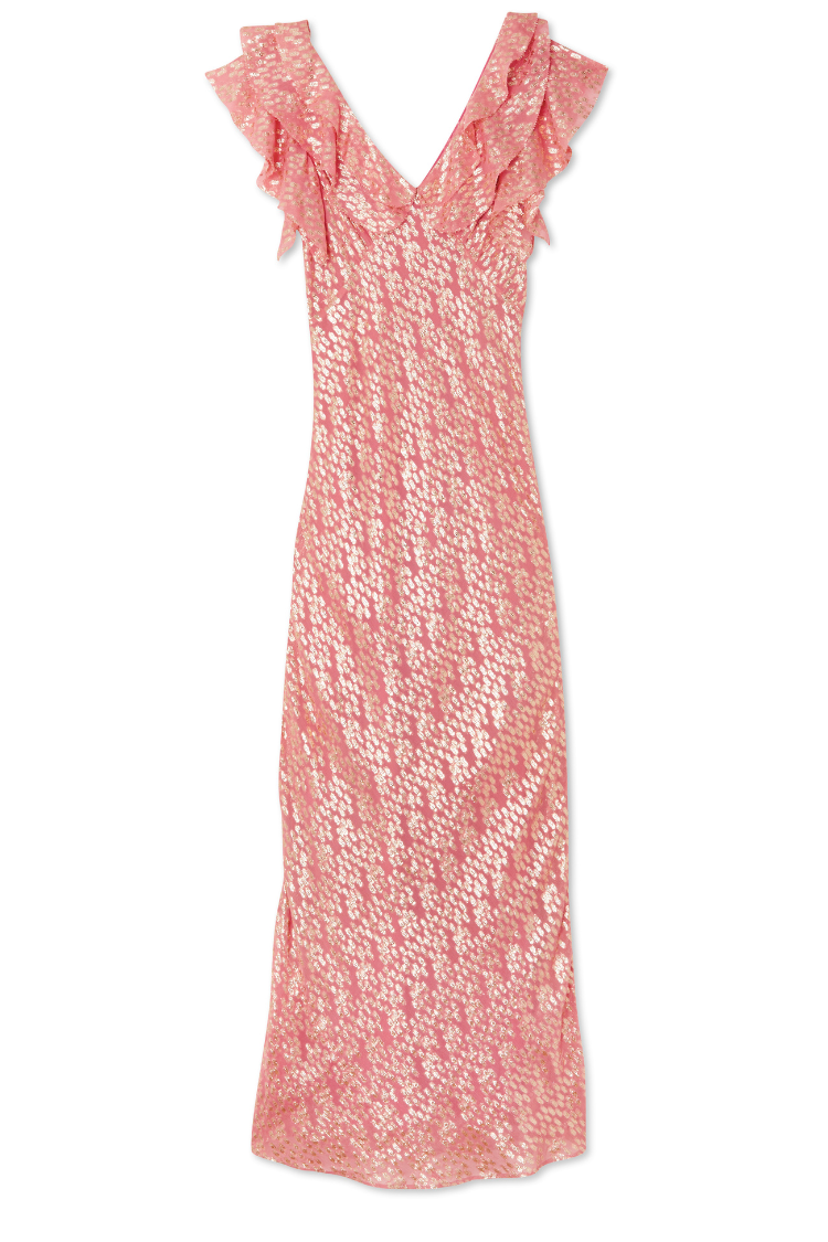 Pink Jacquard Tilda Dress