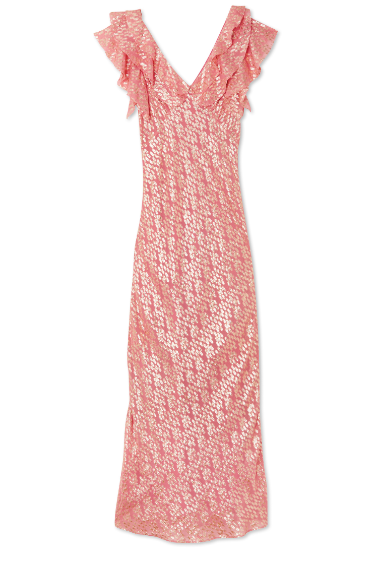 Pink Jacquard Tilda Dress Petite