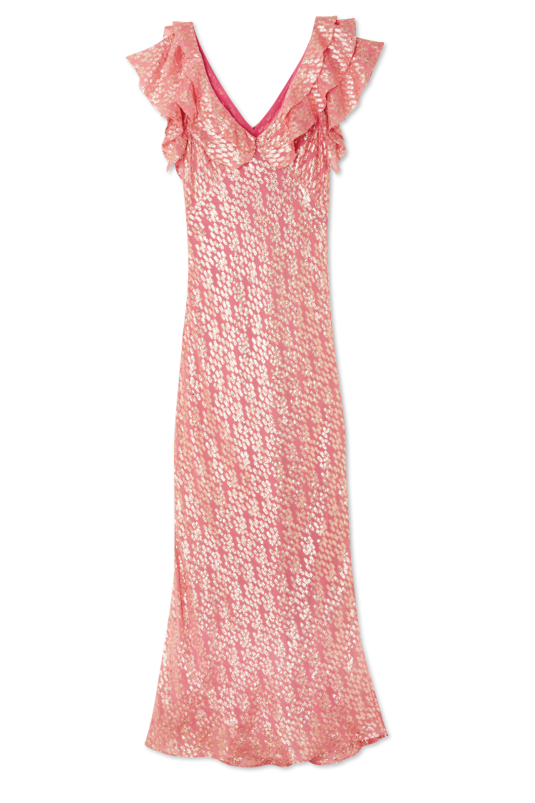 Pink Jacquard Tilda Dress Petite