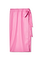 Pink Vegan Leather Jaspre Skirt