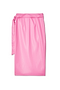 Pink Vegan Leather Jaspre Skirt
