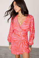 Thumbnail for caption_Model wears Valentine Animal Mini Vienna Dress  in UK size 8/ US 4
