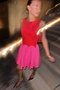 Red and Pink Mini Monika Dress