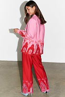 Thumbnail for caption_Model wears Pink and Red Ivanina Shirt in UK size 10/ US 6