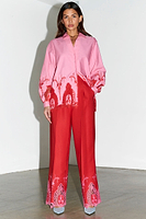 Thumbnail for  caption_Model wears Pink and Red Ivanina Shirt in UK size 10/ US 6