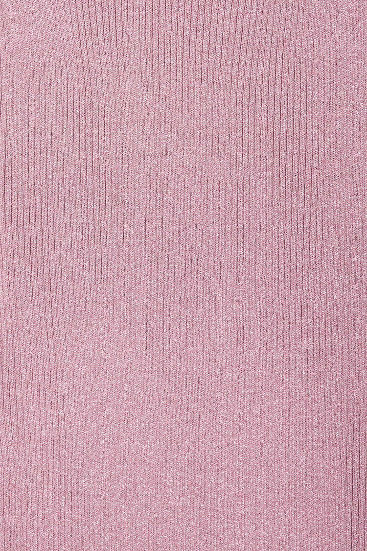 Pink Rib Knit Tilly Dress