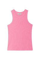 Thumbnail for Pink Ribbed Tank Top