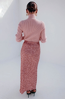 Thumbnail for caption_Model wears 
 Pink Rib Knit Jumper in size XS