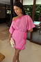Pink Scallop Mini Jaspre Skirt