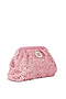 Pink Sequin Clutch Bag