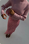 Pink Sequin Dorris Skirt