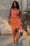 Pink Sol Beaded Wrap Skirt