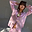 Pink Miley Shirt with Sun Foil