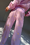 Pink Elissa Trousers with Sun Foil