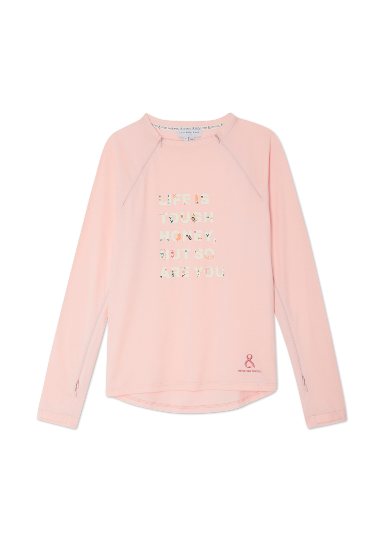 Pink Life is Tough Long Sleeve Accessible T-Shirt