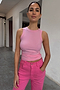 Pink Ribbed Tank Top