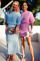 Thumbnail for Petal Pink Mini Tilly Dress Petite