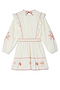 Cream And Red Pollenca Mini Dress