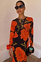 Black Poppy Aria Mesh Dress