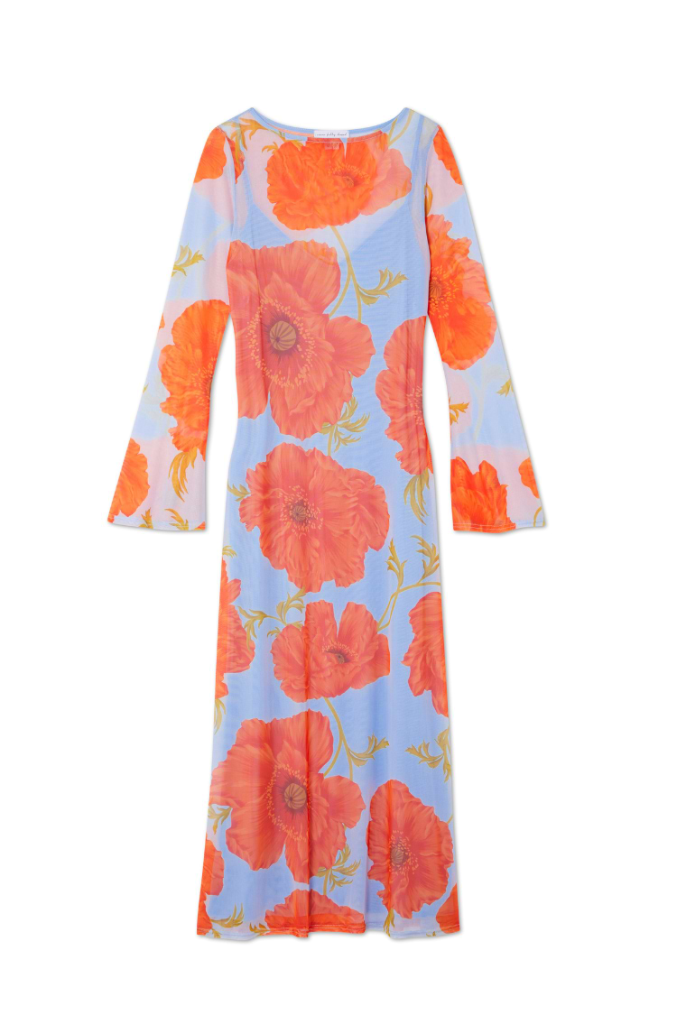 Blue Poppy Aria Mesh Dress
