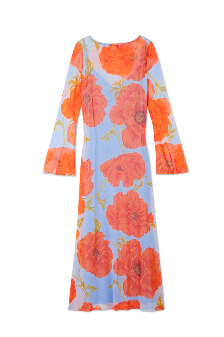 Blue Poppy Aria Mesh Dress