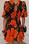 Black Poppy Mini Nara Dress