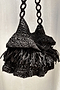Black Raffia Bag