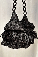 Thumbnail for Black Raffia Bag