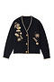 Black Raffia Cardi
