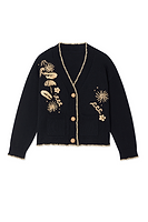 Thumbnail for Black Raffia Cardi