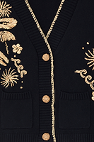 Thumbnail for Black Raffia Cardi