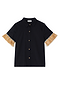 Black Raffia Shirt