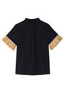 Thumbnail for Black Raffia Shirt