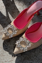 Raffia Buckle Mule Heel City Mules