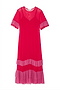 Red and Pink Angelina Dress
