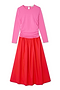 Red and Pink Long Sleeve Lola Dress