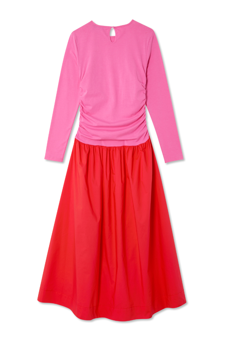 Red and Pink Long Sleeve Lola Dress