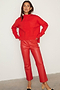 Red Copenhagen Knit Jumper with NFD Logo Embroidery
