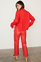 Red Copenhagen Knit Jumper with NFD Logo Embroidery