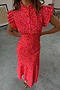 Red Floral Remi Dress