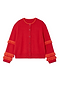 Red Fringe Holly Cardigan