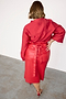 Deep Red Vegan Leather Jaspre Skirt Petite