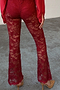 Burgundy Lace Diva Trousers